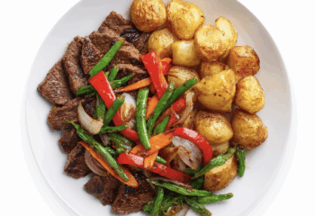 Chipotle Ranch Grilled Shrimp w/ Mexican Yellow Rice & Brussel Sprouts - Pescatarian